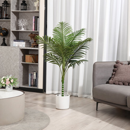 Primrue Adcock Faux Palm Tree in Pot & Reviews | Wayfair