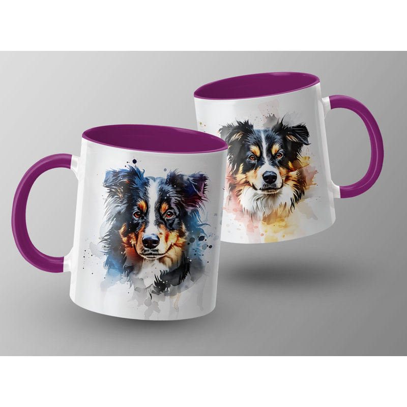 Ceramic Coffee Mug, Purple, 1