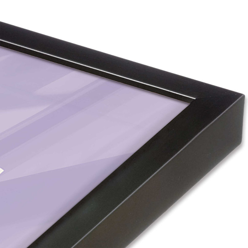 Affiche mauve rétro Bauhaus II, Zinc patiné, H 15,25 po x l 12,25 po