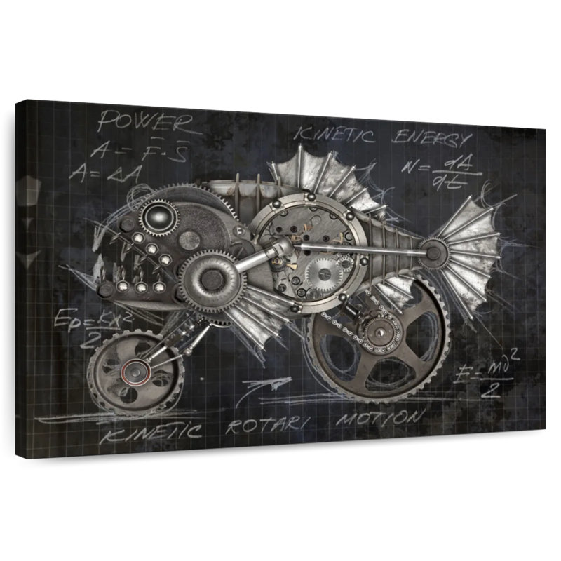 Kelan Steampunk Piranha Layout, 20" H x 30" W