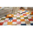 Colorful Diamond for Kids Washable Non-slip Rug Confetti on Cream-470197516-477690671