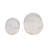 Textured Round Ceramic Footed Outdoor Planters for Home Decor- Elegant Indoor Flower Pots for Living Room Styling - Set of 2, 8", 6", Ivory & Tan