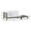 Banc de coin gauche et table basse