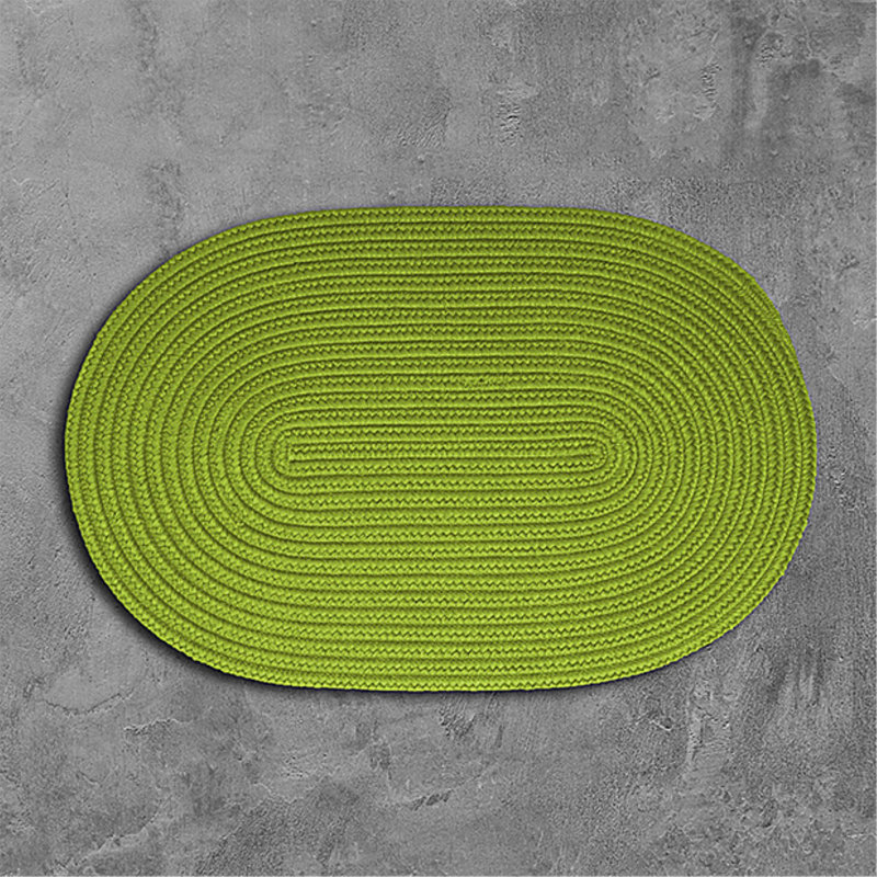 Tapis de couleur unie Marlieke, Ovale 2 pi x 3 pi