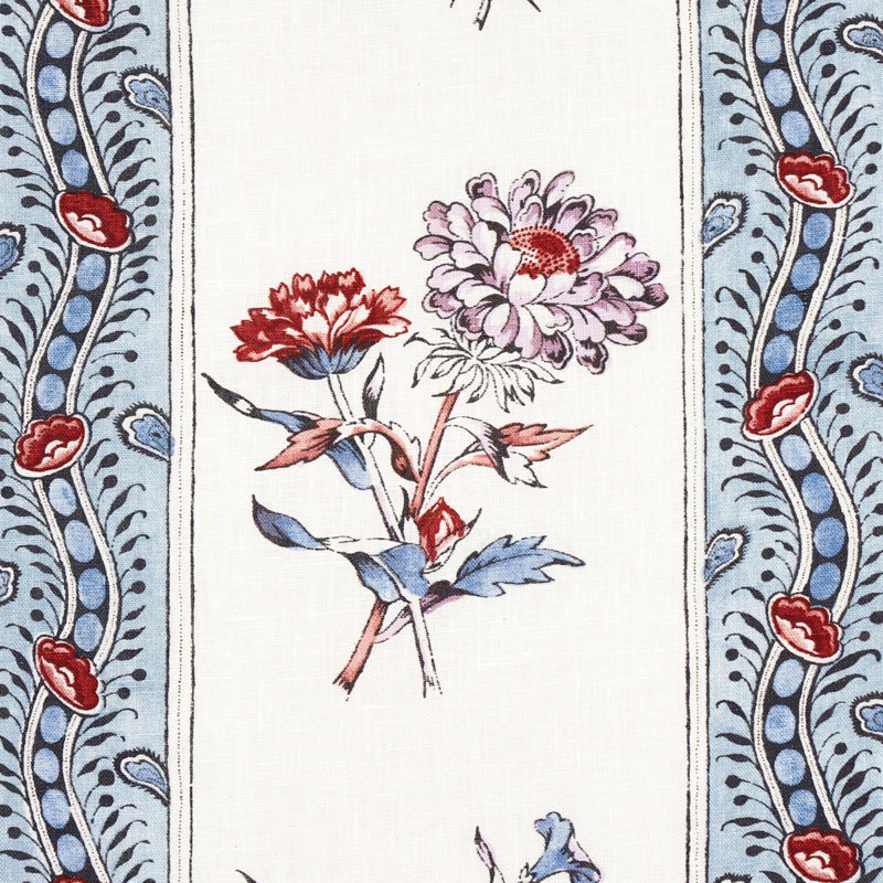 Tissu à rayures Ariana, Bleu / blanc / rouge