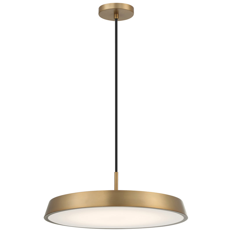 Deshanda LED Pendant, Brushed Gold, Brushed Gold