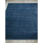Tovello Modern Handmade Silky Nylon Navy Area Rug-935450996