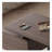 Italian Minimalist Solid Wood Computer Desk with Smoked Wood Veneer-110112701