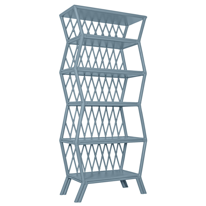 Hollywood Etagere Bookcase, Blue