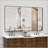 Oversized Modern Rectangle Bathroom Mirror With Walnut And Aluminum Frame, Perfect For Clear Reflections And Versatile Mounting Options
