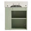 Meuble-lavabo flottant moderne de 21,6 po avec lavabo en céramique - parfait pour les petites salles de bain, rangement à droite-1072430874