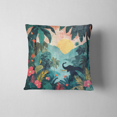 Jungle Haven Reversible Pillow Cover