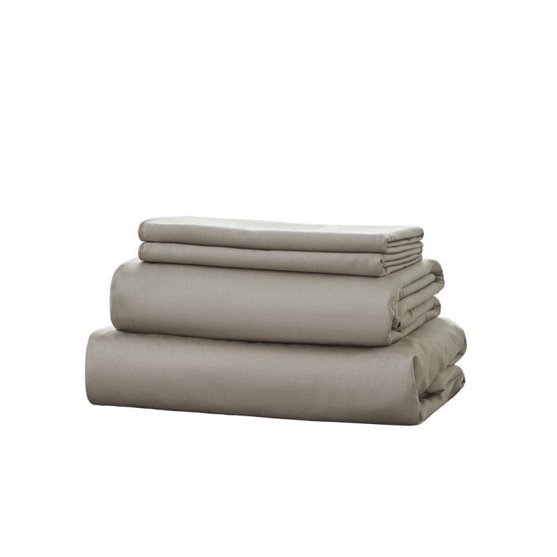 3pcs 600 TC Egyptian-Quality Cotton Fitted Sheet Set, (1*Fitted Sheet + 2*Pillowcases, Without Core), Deep Pocket Up to 37" Luxury Hotel-Grade Silky Fitted Sheet Bedding Set, Soft Breathable And Skin-Friendly Bed Sheets, For Christmas and New Year Gift