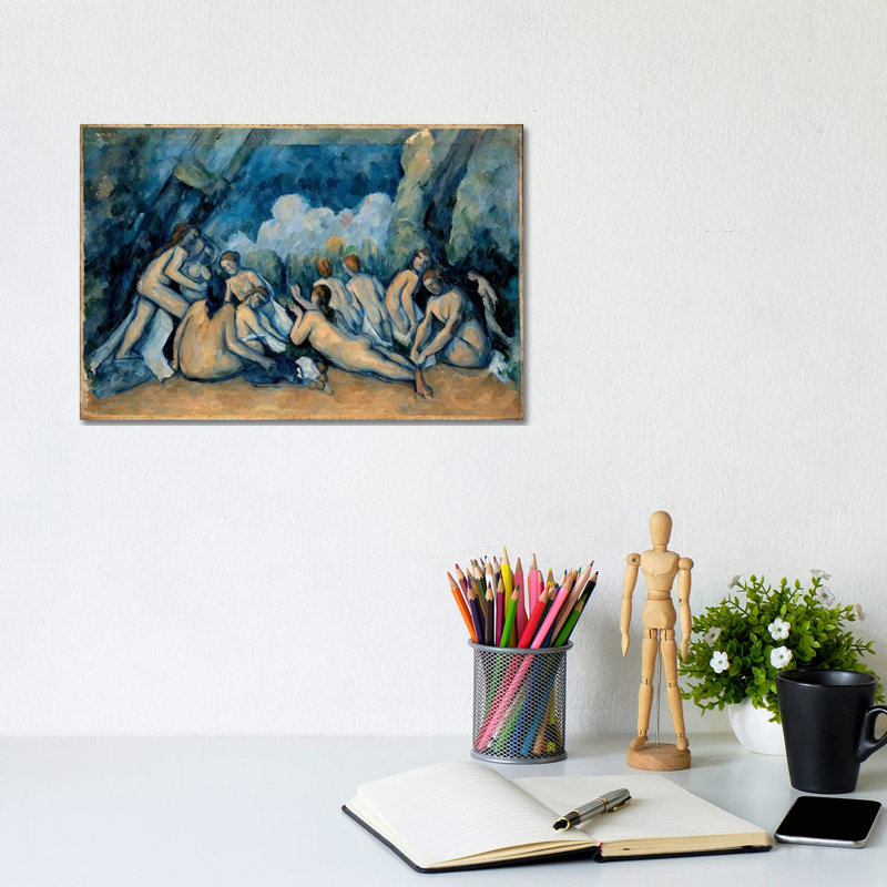 The Bathers by Paul Cezanne - Wrapped Canvas Print