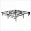 Structure de lit plateforme très grand californien en métal noir, conception pliable à profil haut de 14 po avec assemblage sans outil, aucun sommier tapissier requis-652182037