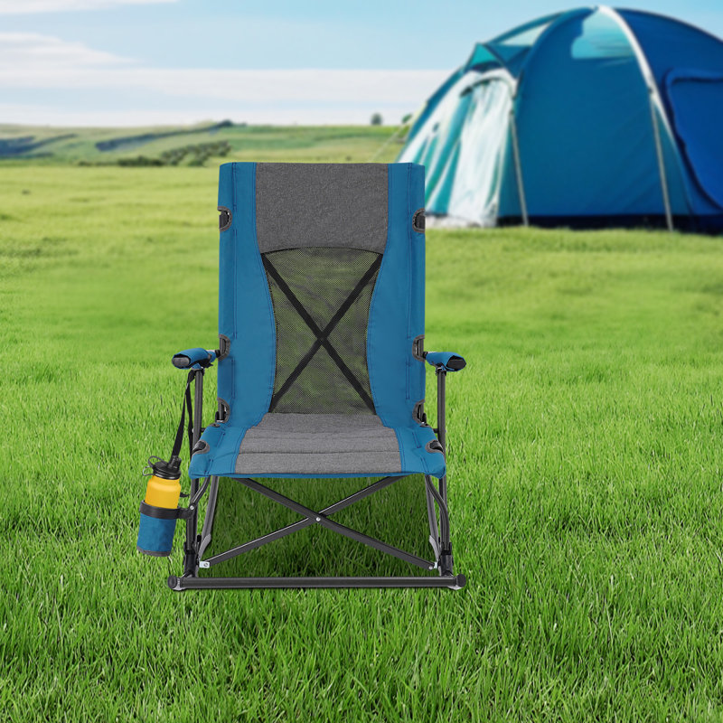 Foldable Rocking Camping Chair Portable Outdoor Rocking Chair For Camping
