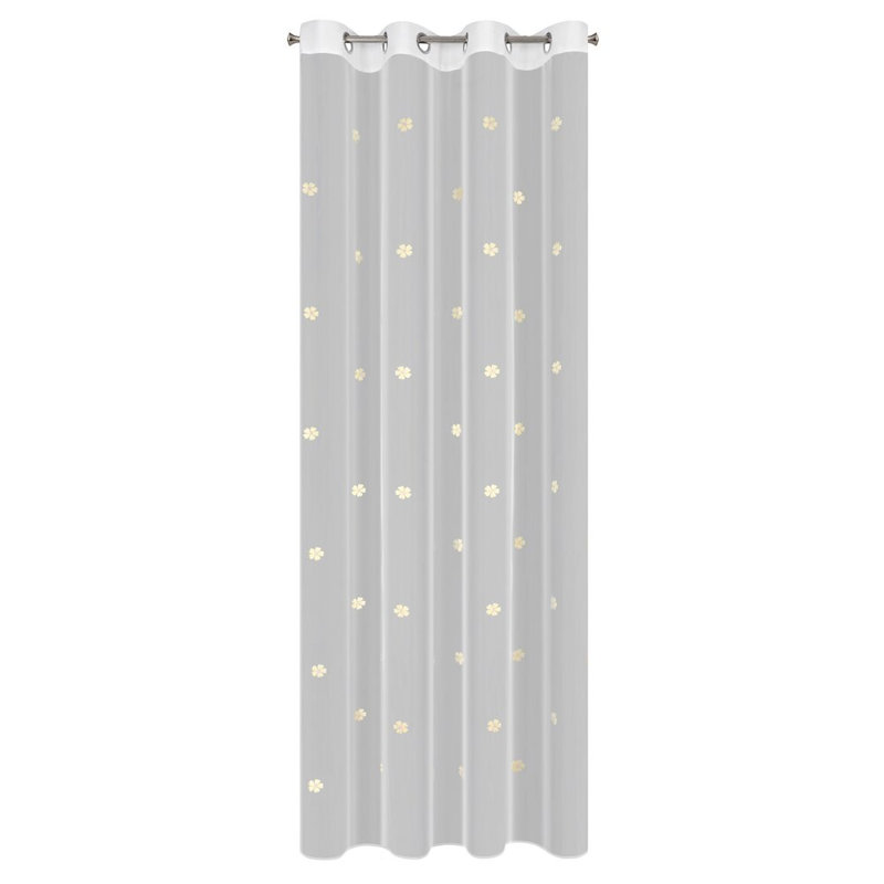 Elsa Curtain Single Panel, White