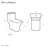 Carre One-Piece Square Toilet Dual-Flush in Matte Gray1.1/1.6 gpf
