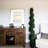 Artificial Potted Green Cedar Spiral Tree-20583861