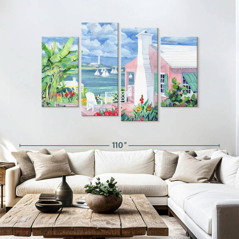 Bermuda Cove, 54" H x 84" W
