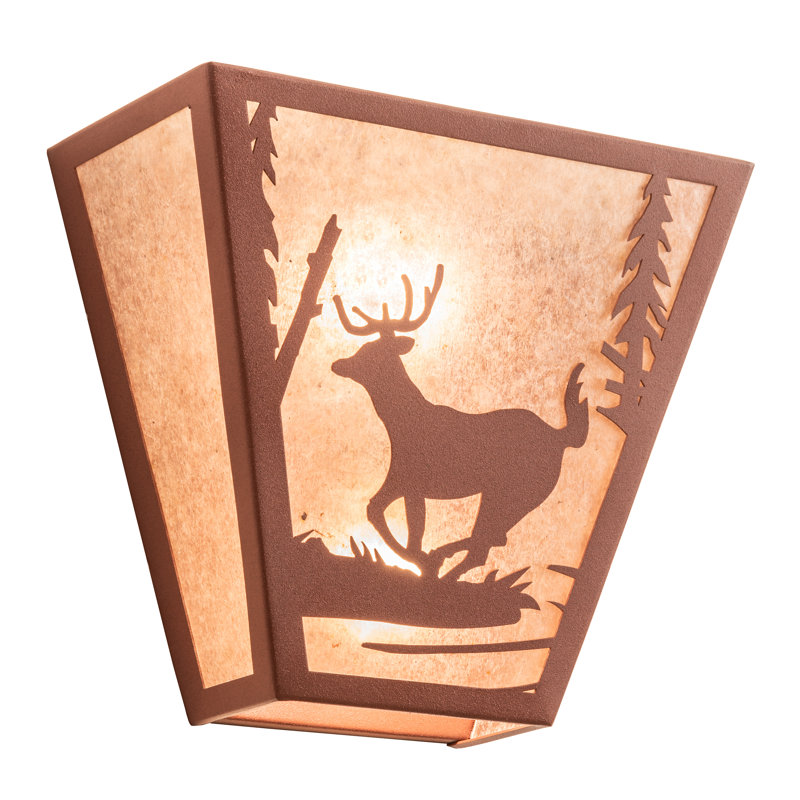 Applique murale encastrée 2 lumières Deer Creek, Rouille