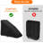 Zero Gravity Chair Cover Outdoor Waterproof Folding Lounge Armchair Cover For Zero Gravity Chair With Storage Bag, Black