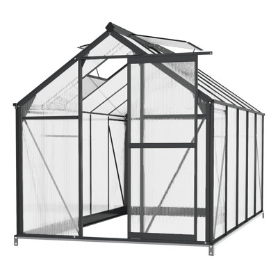 Serre extérieure de 6 pi, serre en polycarbonate pour l'extérieur