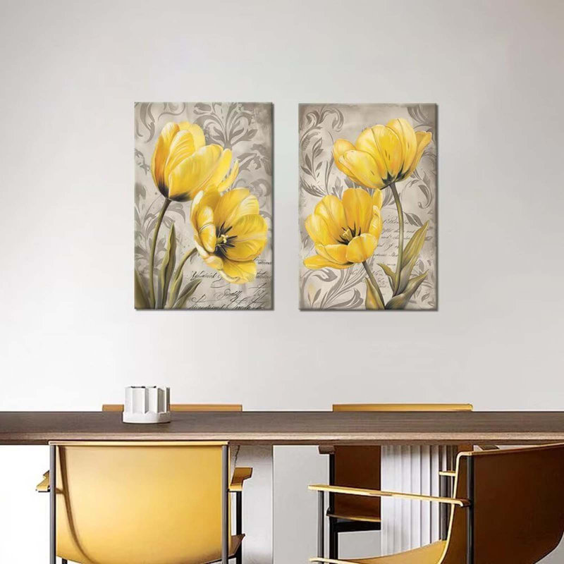 2 Piece Wrapped Canvas Wall Art