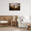 «Jack Russell Terrier Landscape», toile encadrée noire par Petal Prints Design-2075172063-2075172061