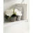  Arietta Tiered Shelf 18X7x28 White, Gold