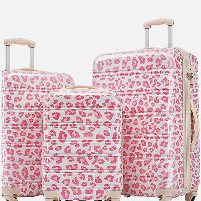 Hardshell Luggage Sets 3 pcs Spinner Suitcase with TSA Lock Lightweight-20"+24"+28" Luggages