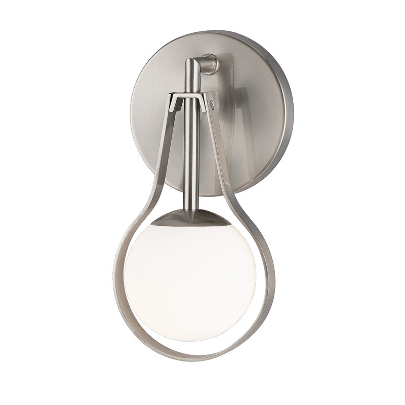 Rensel Armed Sconce, Nickel
