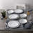 Noritake Whiteridge Platinum 12-Piece Dinnerware Set, Service for 4