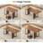 5-Piece Dining Table Set For 4-6 People, 63" Extendable Kitchen Table And 4 Cushion Chairs, Dining Room Table With Mdf Board & Metal Frame -2143613646-2143613641