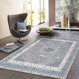 Khotan Hand-knotted Silver/ivory Wool Area Rug