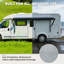 Auvent électrique pour véhicule récréatif 10 pi avec moteur et manivelle manuelle, auvent de camping rétractable avec bras réglables pour véhicules récréatifs, roulottes de voyage et 5e roues, fondu noir-124814900-124814898