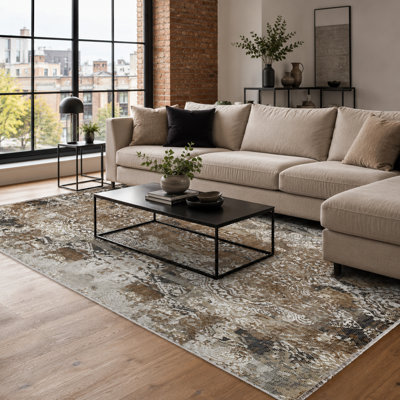 Vintage Look Flatweave Area Rug
