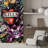 Vibrant Graffi Street Paint Peel & Stick Abstract Border-93867519