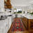 Custom Size Runner Rug 31 Inch Wide Choose Your Length Southwestern Kilim Design Burnt Orange Color-1485309202