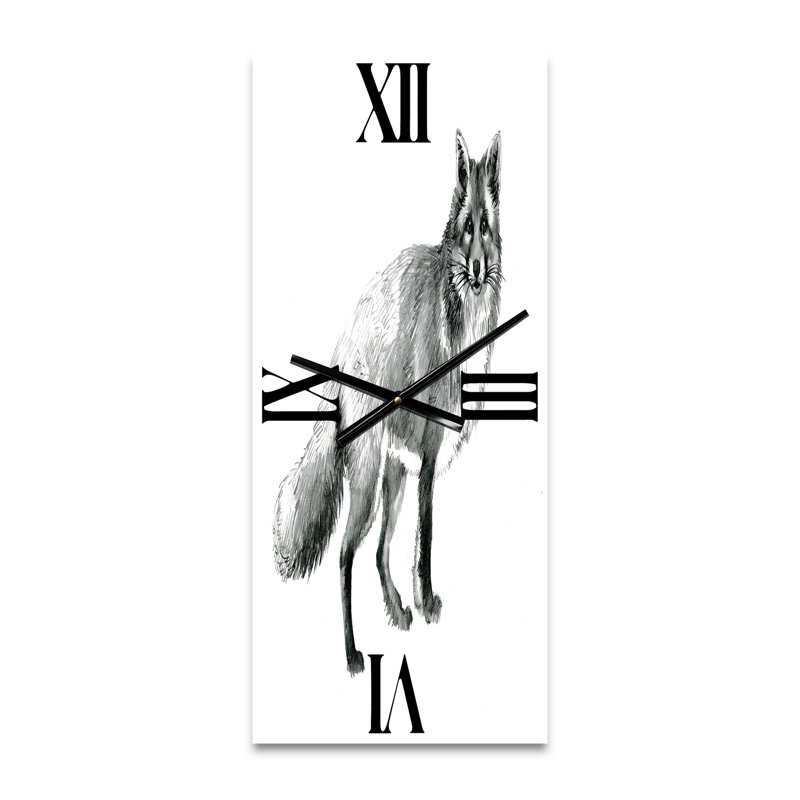 Portrait monochrome - horloge murale ferme, Petit