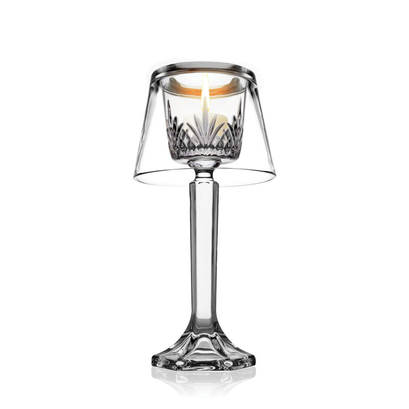 Dublin Crystal 9.76" Lead Free Crystal Tabletop Hurricane