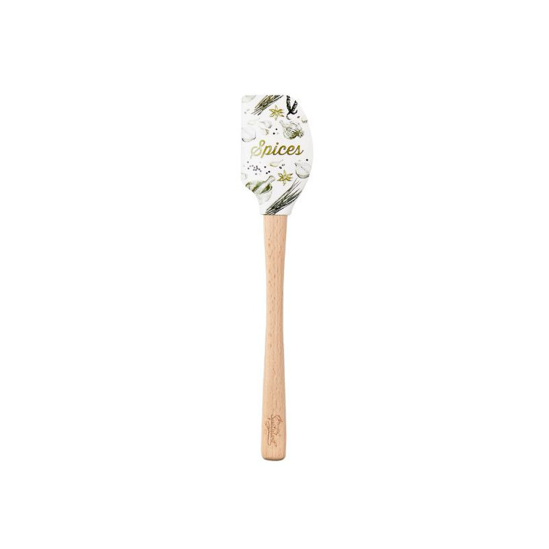 Spatulart® Herbs & Spices Wood Handled Spatula