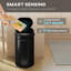 HOMCOM 30L Sensor Bin with Soft-Close Lid Automatic Touchless Kitchen Black
