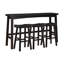 Ensemble de tabourets de bar, table et tabouret de bar transitionnel 4 pièces-820059924-830951779-830951805