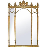 The Kingsley Manor Flat Beveled Wall Mirror