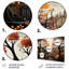 Cozy village in Autumn Moonlit I - Art mural en métal City Art Deco-1528827834