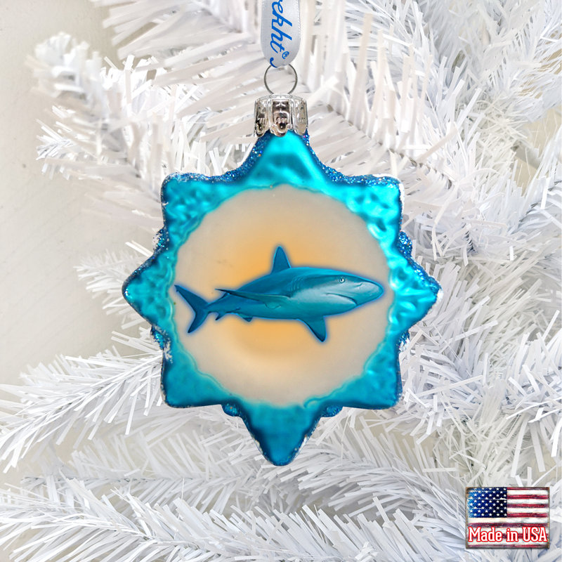 3'' Handmade Glass Animals Holiday Shaped Ornament