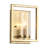 Marco 1-Light Wall Sconce in Brushed Champagne Bronze with Clear Glass