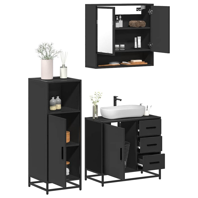 Bathroom Furniture Suite, Black