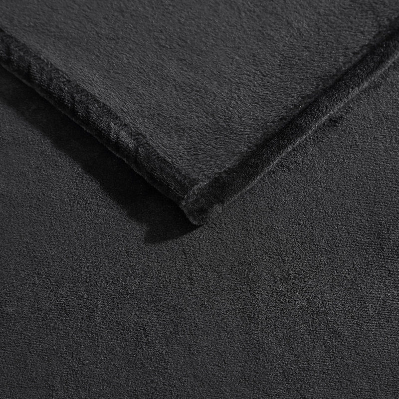 Couverture en molleton très doux Kenneth Cole Reaction, Noir, 4.3